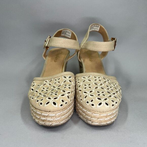 Skechers Women's Size 9 Cali Turtledove Platform Wedge Espadrille Sandals - Picture 2 of 9
